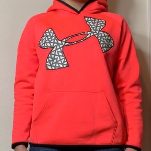 Neon orange Under Armour sweatshirt